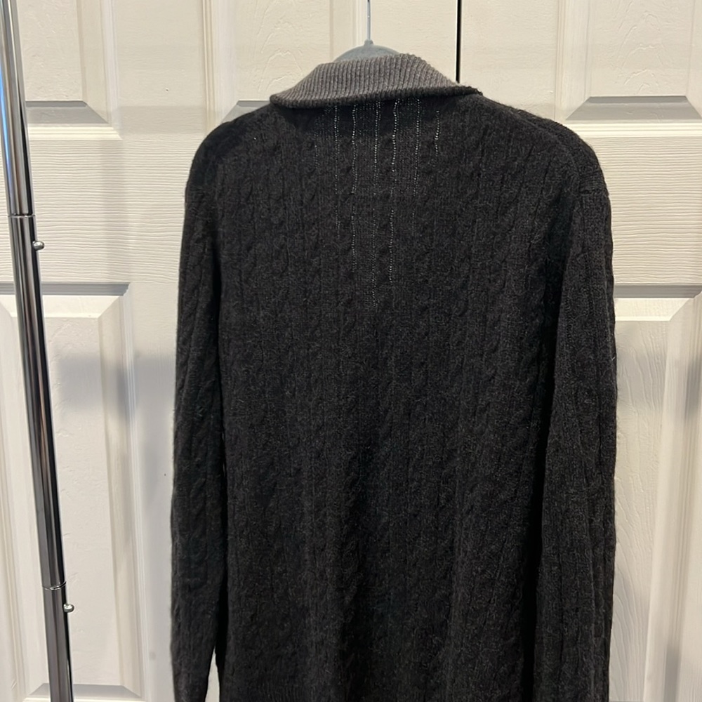 Saks Fifth Avenue, zip up turtleneck Men’s Cashmere Sweater - Picture 4 of 6